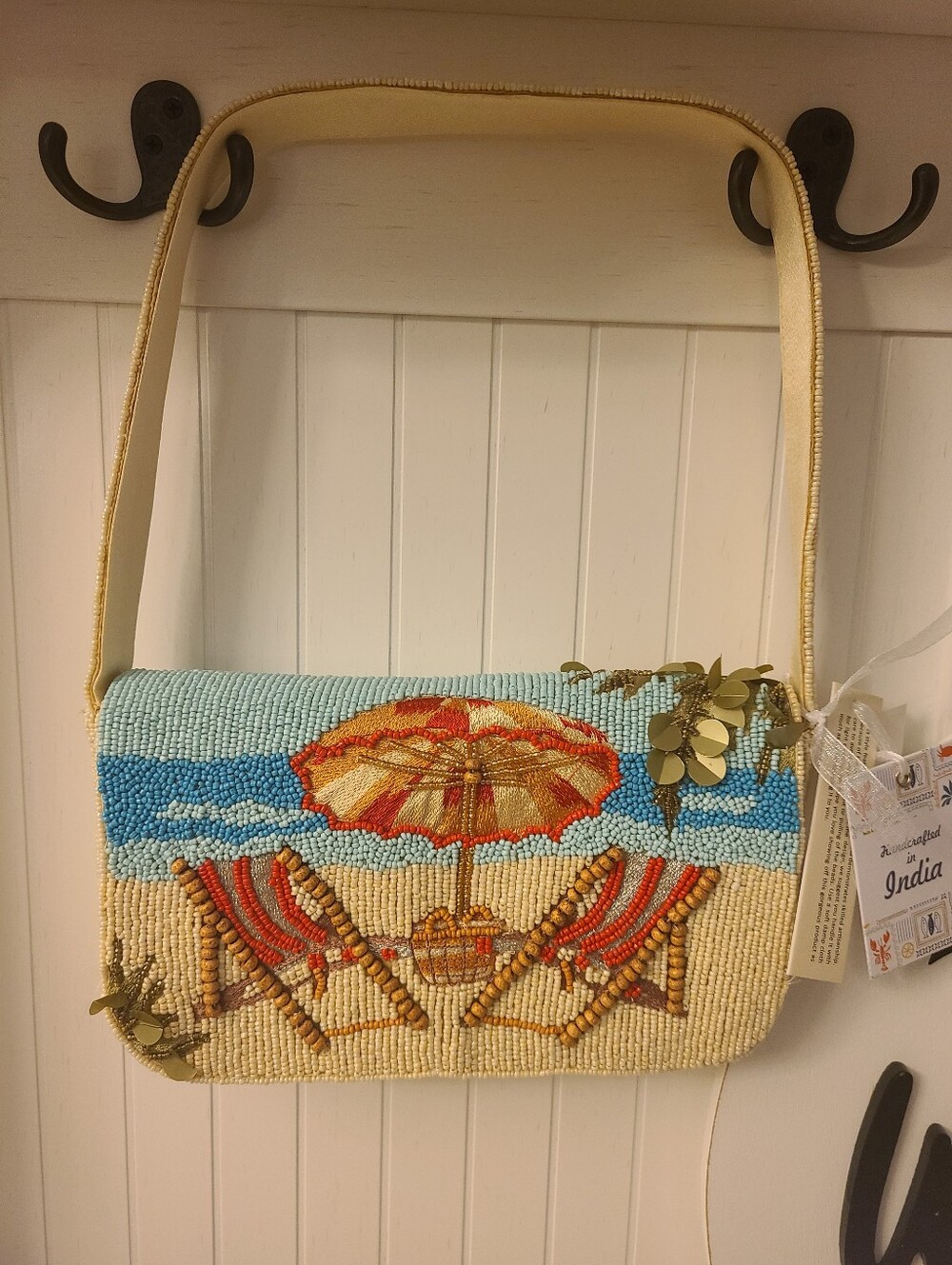 TikTok Viral-Handcrafted In India Beach Chair Beaded Handbag
